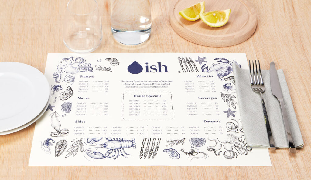 custom paper placemats